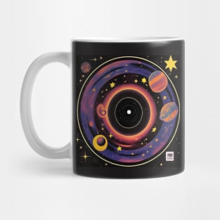 Galaxy Space Record Store Vinyl LP Music Cover Mug